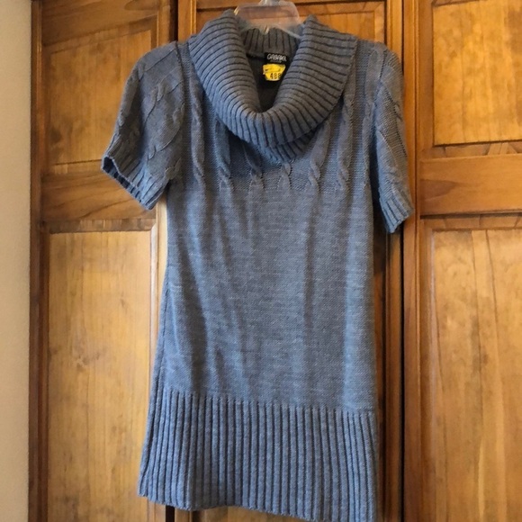 Gabriel Grey Cowl Neck Tunic Sweater Medium - Picture 1 of 4